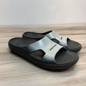 Spenco Recovery Slide Sandal Mens 9 Silver Fusion Slip On Comfort Womens‎ 10